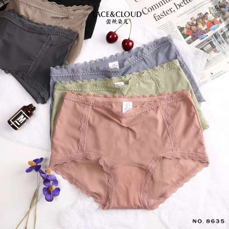 Ladies underwear ladies lace crotch antibacterial middle waist ice cream girls day breathable sexy girls 8635 thumbnail