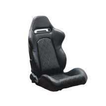 厂家直销汽车改装安全座椅 PVC通用单调双滑可调节赛车游戏座椅