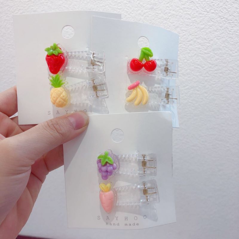 Non-bound Hanfu, versatile Chinese-style accessories, fruit transparent press clip details Picture