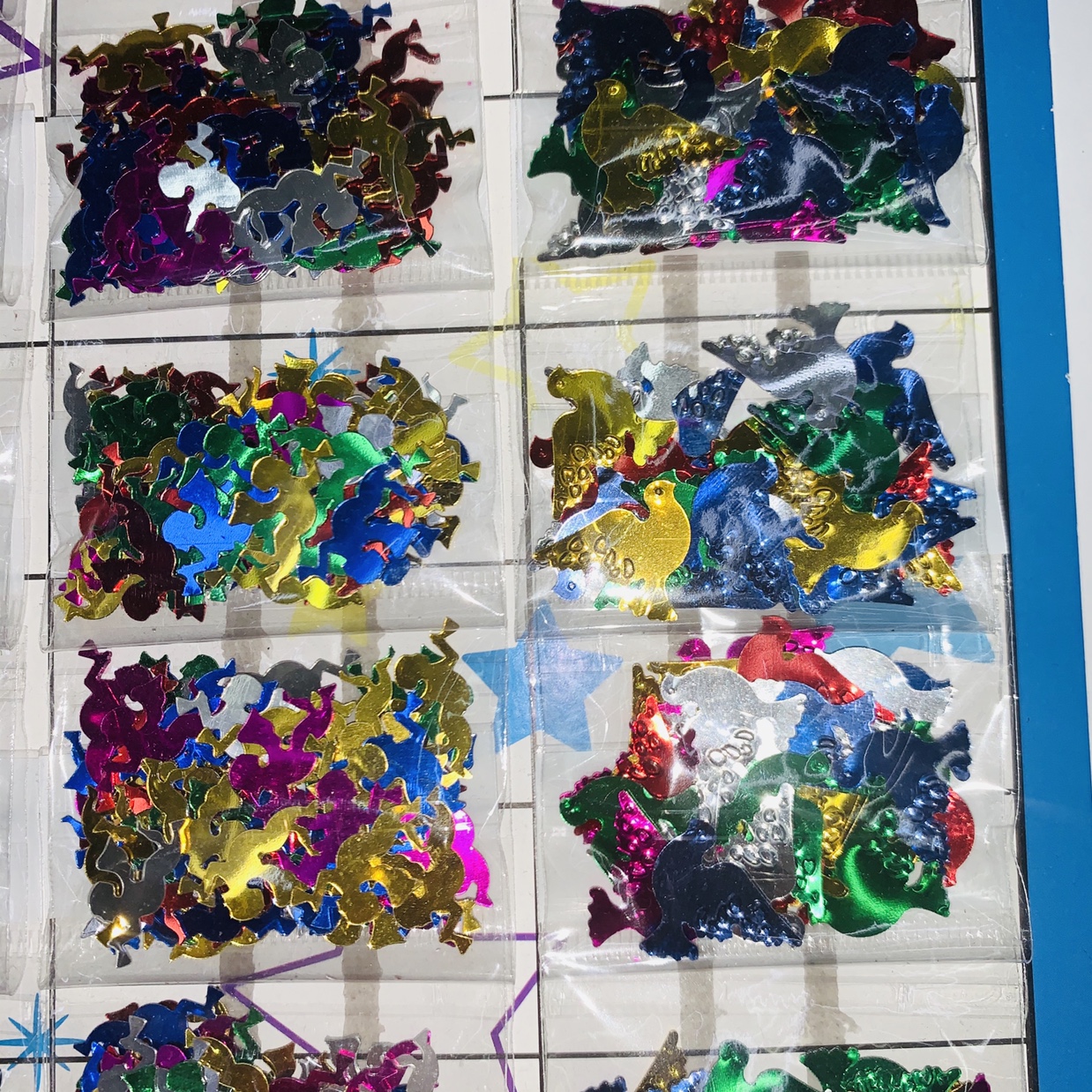 24 packets of sequin animal pattern Specification drawing