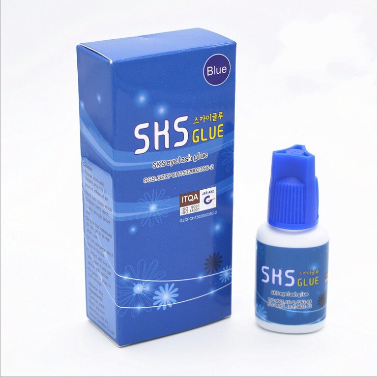 SKS Korean imported false eyelash extension Special Glue, low-odor quick-drying glue, Special Glue for eyelash extension shops, 10ml, Exclusive for foreign trade, false eyelash extension glue, false eyelash extension glue Item Picture