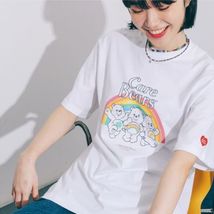 韩国潮牌ronron彩虹小熊短袖Irene裴珠泫同款女T恤