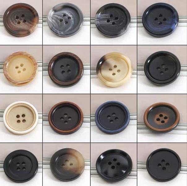 The new resin button QQ son woolen coat wind dress button suit pants coat button up everything fine buttons