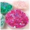 PVC2mm cream-colored square sequin nail art beads, diy jewelry material pack, slime resin accessories Specification image