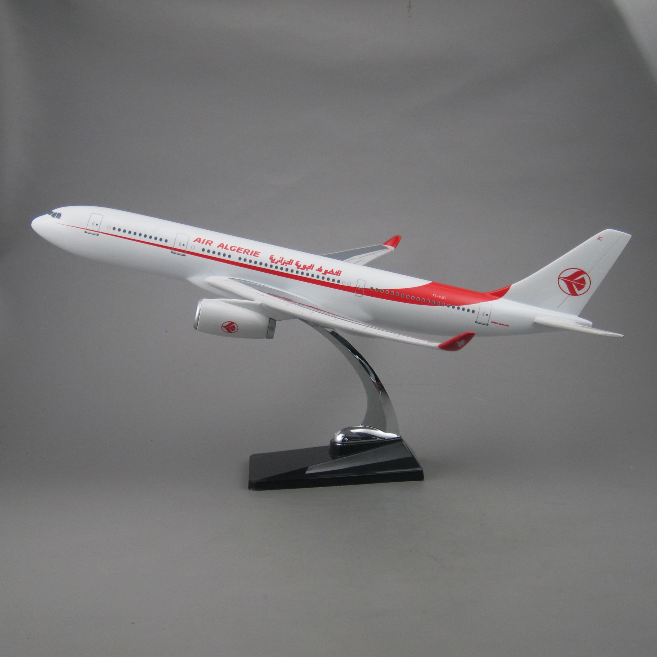 飞机模型（阿尔及利亚航空A330）合成树脂飞机模型 仿真飞机模型