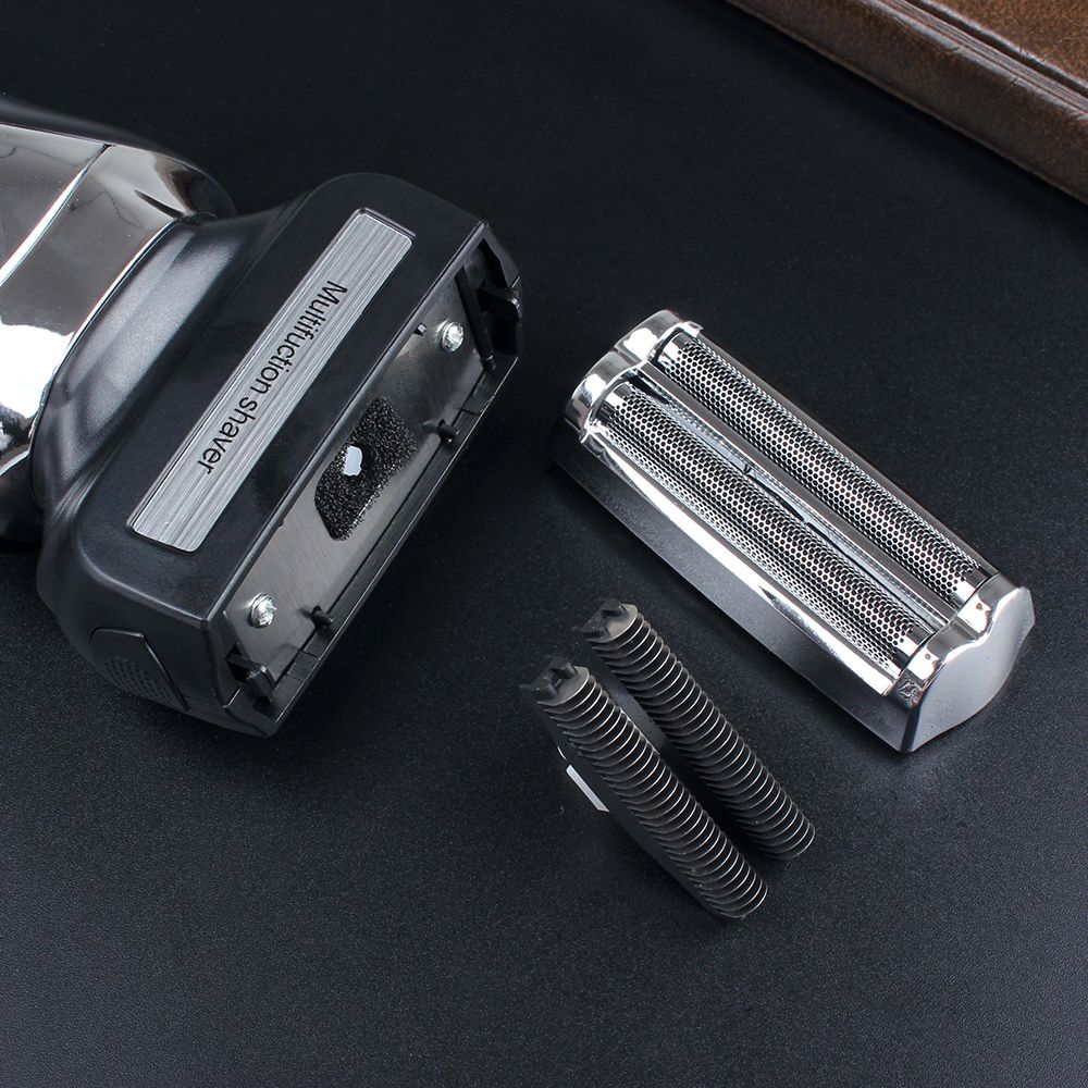 7071 Cross-border exclusive reciprocating multi-functional dual-head electric shaver, full-body washable razor Specification image