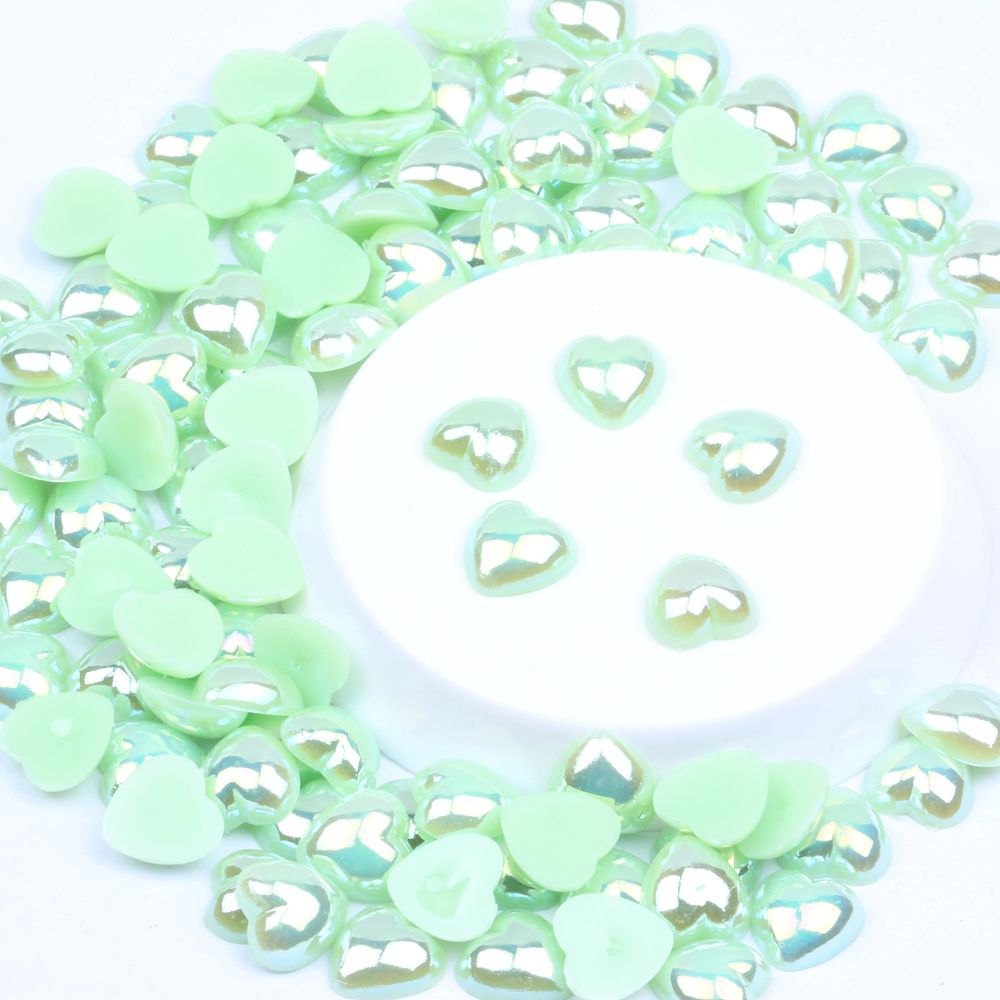 Nitz Accessories Accessories Half Face Heart Color Ab Multi-Color Optional Abs Imitation Pearl Nail Pearl Diy Mobile Phone Beauty Sticker Diamond Jewelry Item Picture