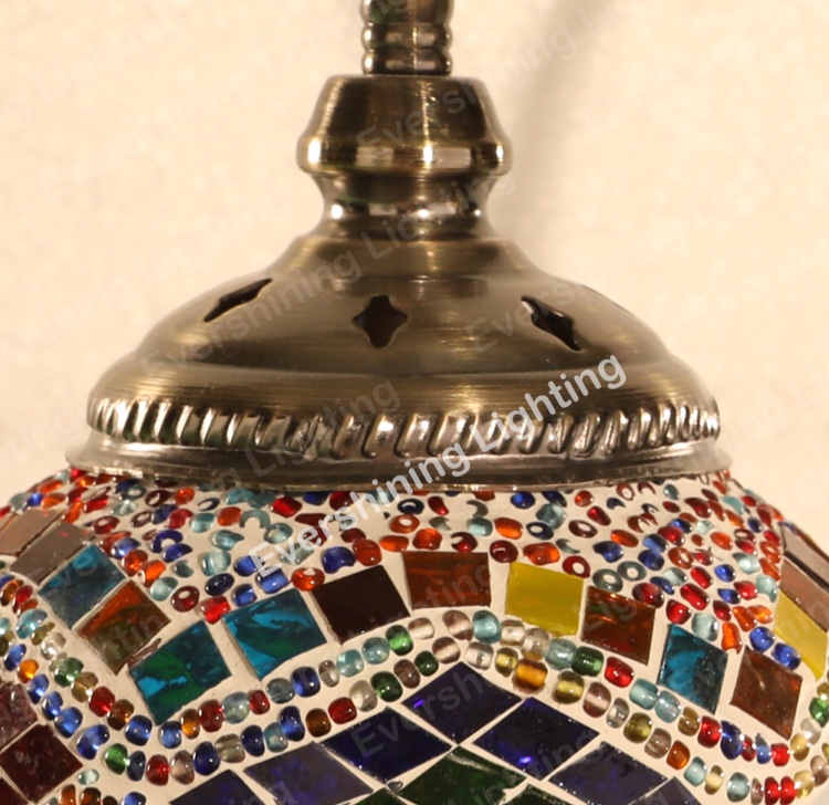 Turkish Mosaic table lamp decorative lamp with double-necked swan neck Item Picture
