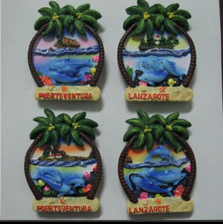 Coconut Tree Scenery Fridge magnet