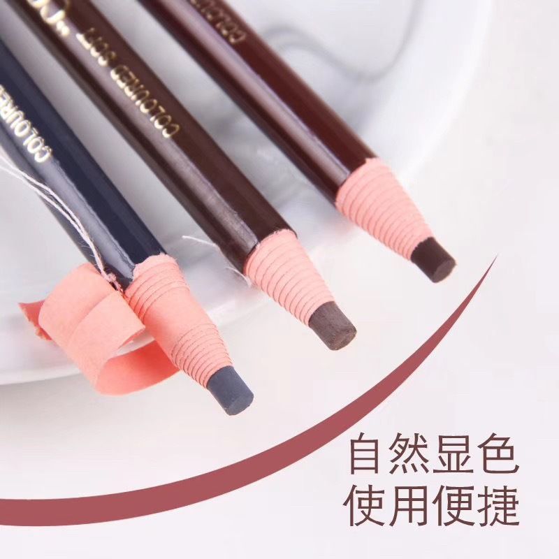 Olli-li 1818 line eyebrow pencil Tearing make-up pencil waterproof, anti-sweat, not dizzy dye thrush magic tool thumbnail