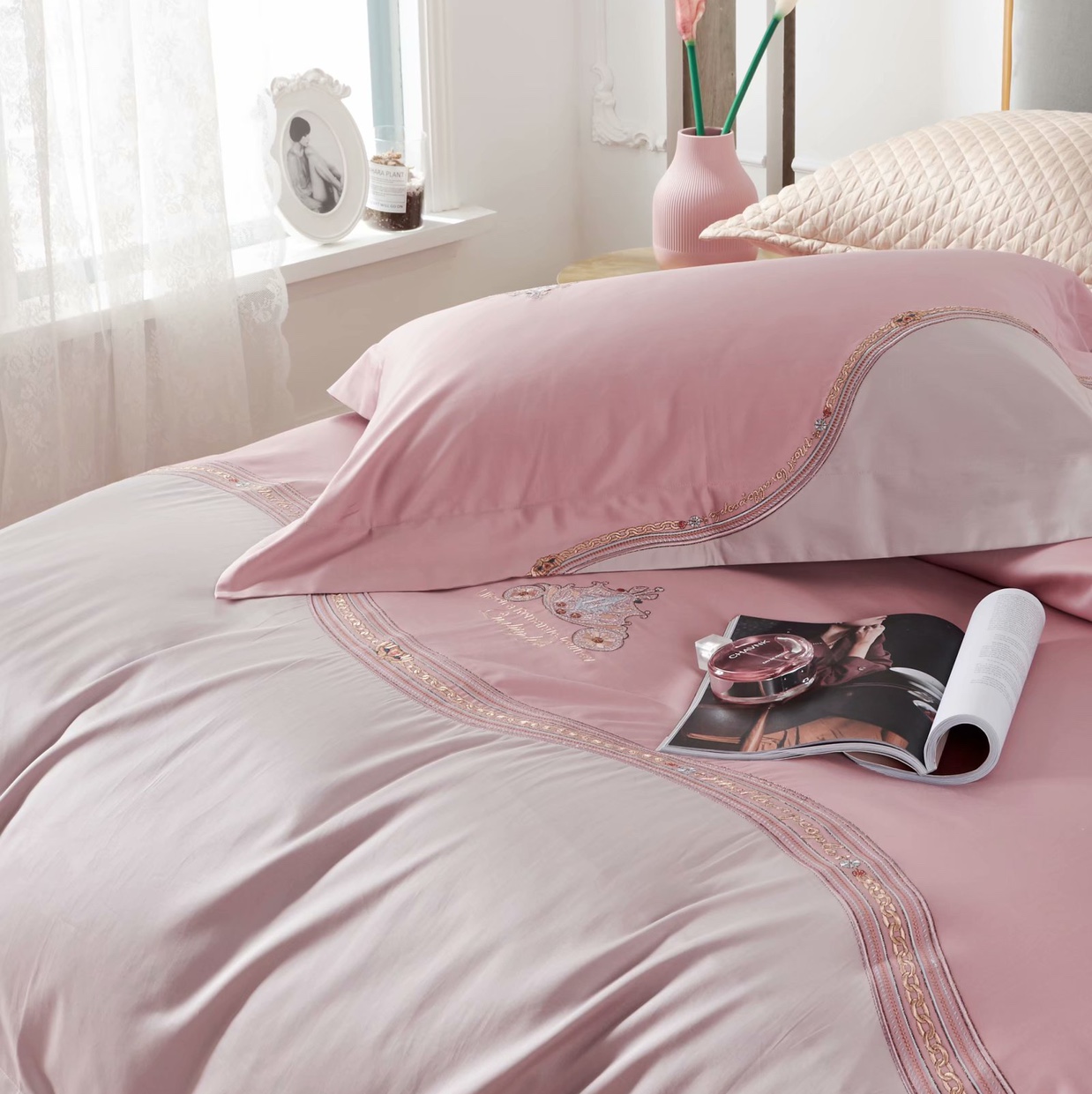 120-count long-staple cotton - The Mystery of Hailan! The embroidery technique is simple and elegant! Item Picture