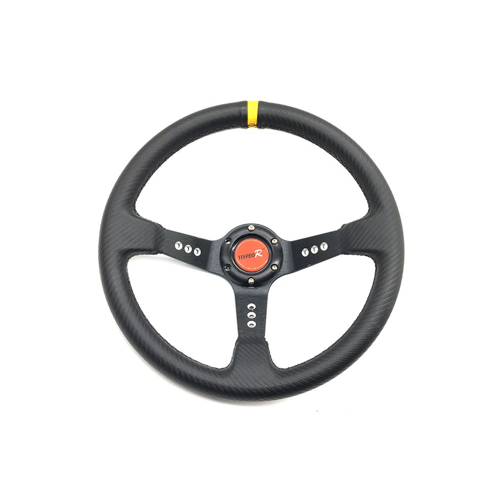 13-inch pu material racing imitation steering wheel, universal steering wheel factory direct sales, high-quality car modification steering wheel