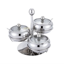 MSG condiment jar 304 stainless steel creative condiment jar household kitchen condiment box set combination