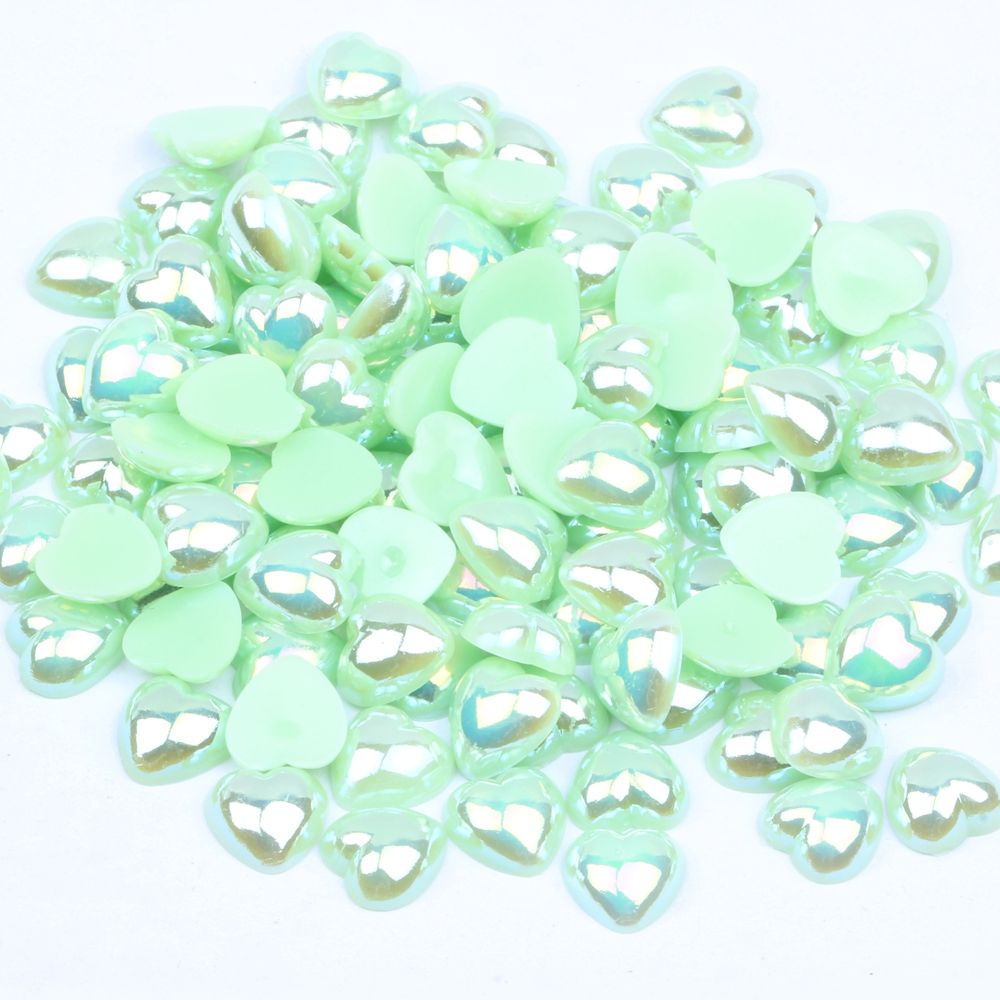 Nitz Accessories Accessories Half Face Heart Color Ab Multi-Color Optional Abs Imitation Pearl Nail Pearl Diy Mobile Phone Beauty Sticker Diamond Jewelry Specification drawing