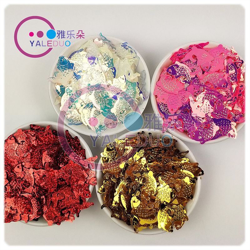 PVC23x18mm carp sequins, holiday and New Year decorations, diy handmade accessory materials, clothing sequin accessories Item Picture