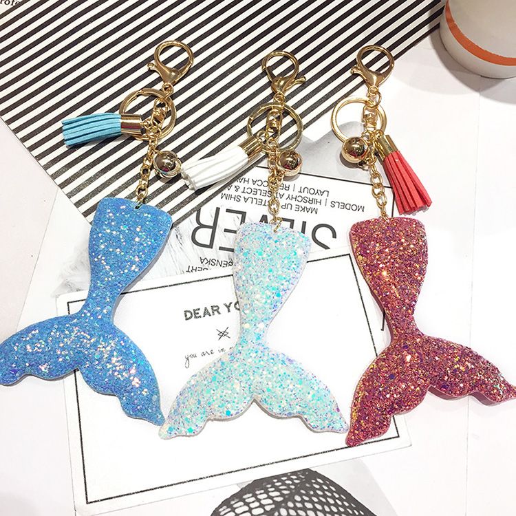 To Undertake Foreign Trade Orders Glitter Glitter Car Bag Keychain Hanging Creative Cute Star Key Chain Customization