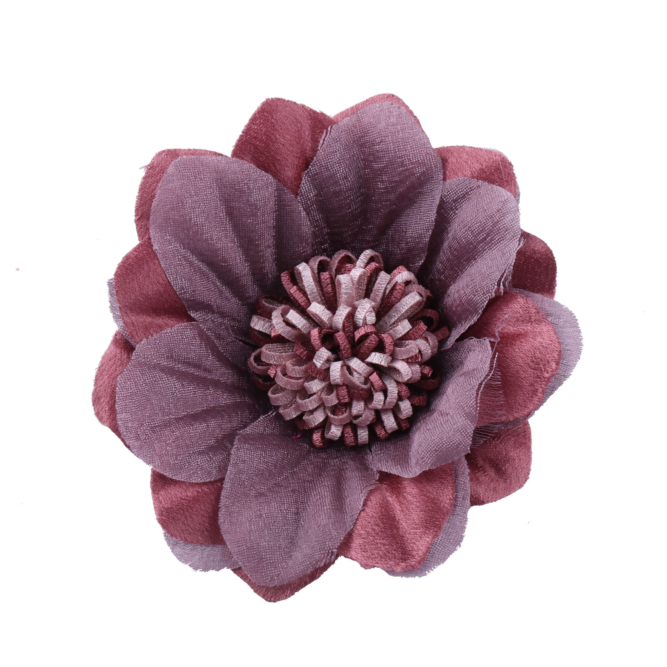 义乌布花厂家装饰发饰配件布艺花diy手工发夹胸针耳环布花朵现货详情图6