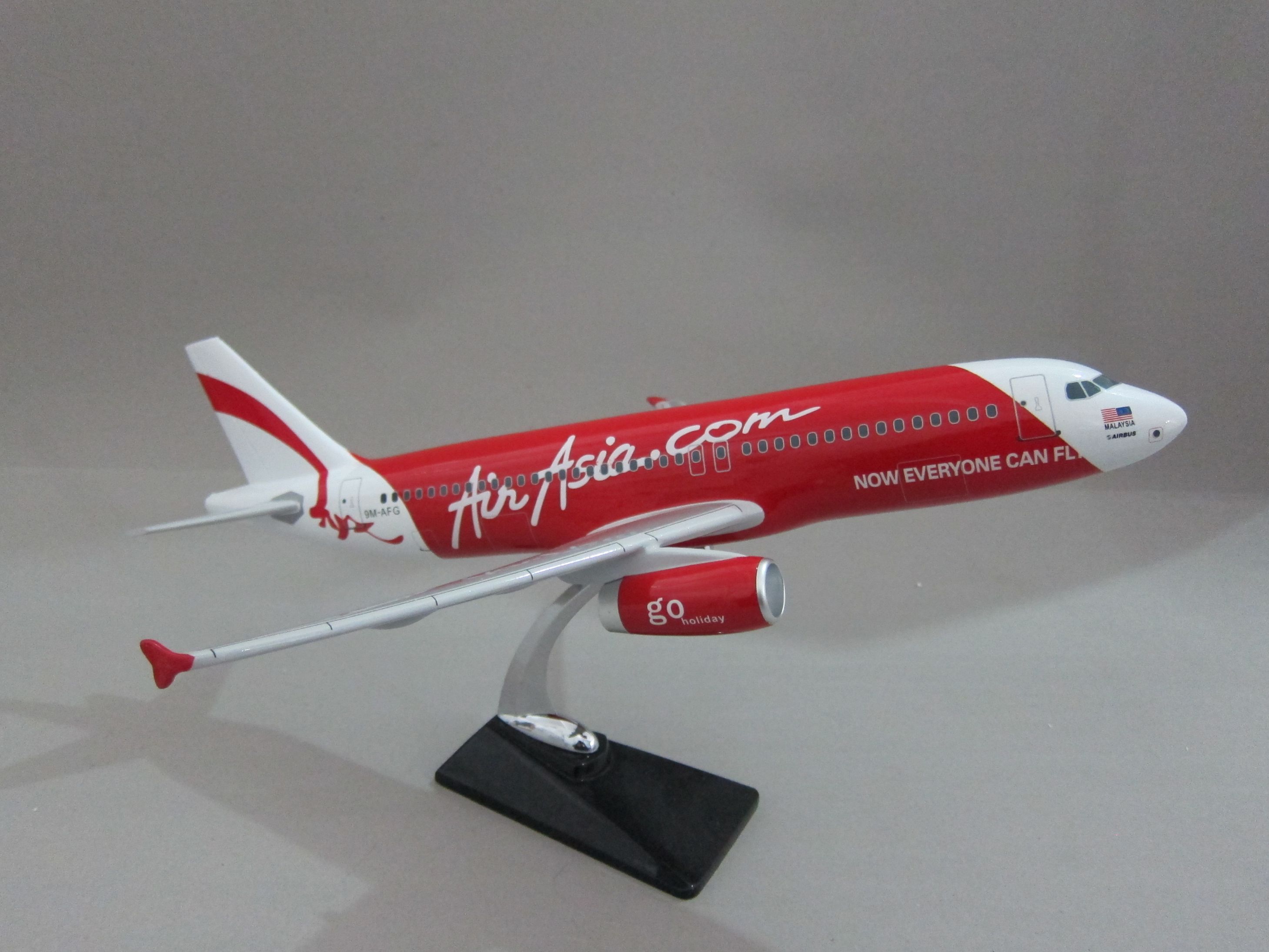 飞机模型（马来西亚亚洲航空A320）合成树脂飞机模型仿真飞机模型详情图2
