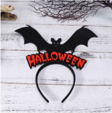 万圣节头饰蝙蝠设计派对搞笑发箍装扮道具万圣节头饰服饰头饰配件产品图