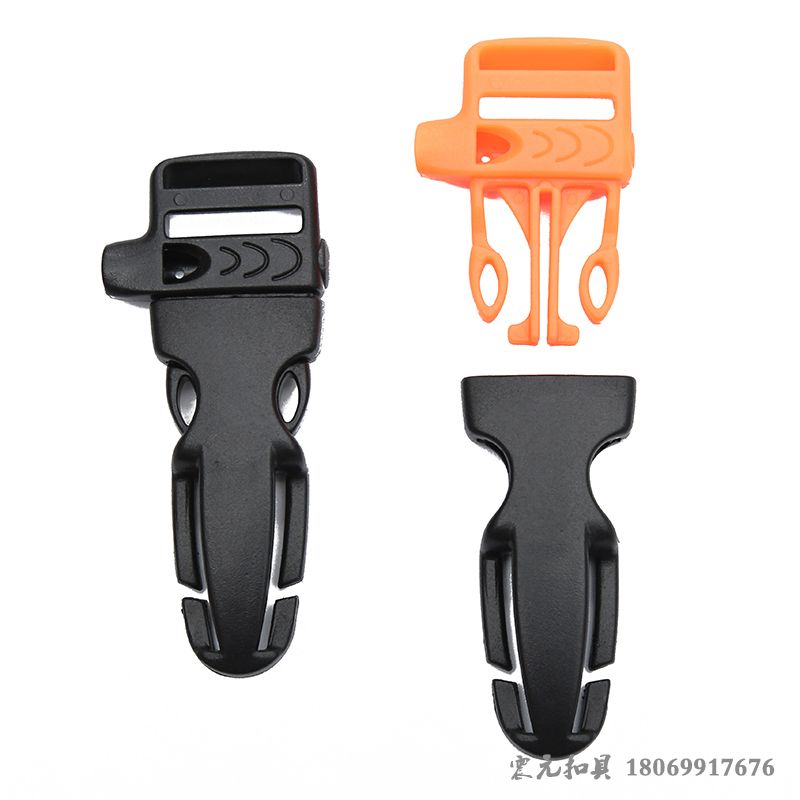 彩色定制箱包塑料插扣 口哨插扣 儿童书包插扣 现货供应详情图2