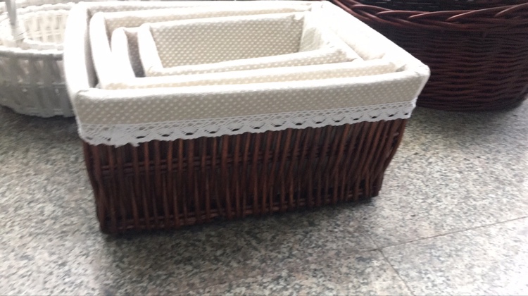 Fabric storage basket