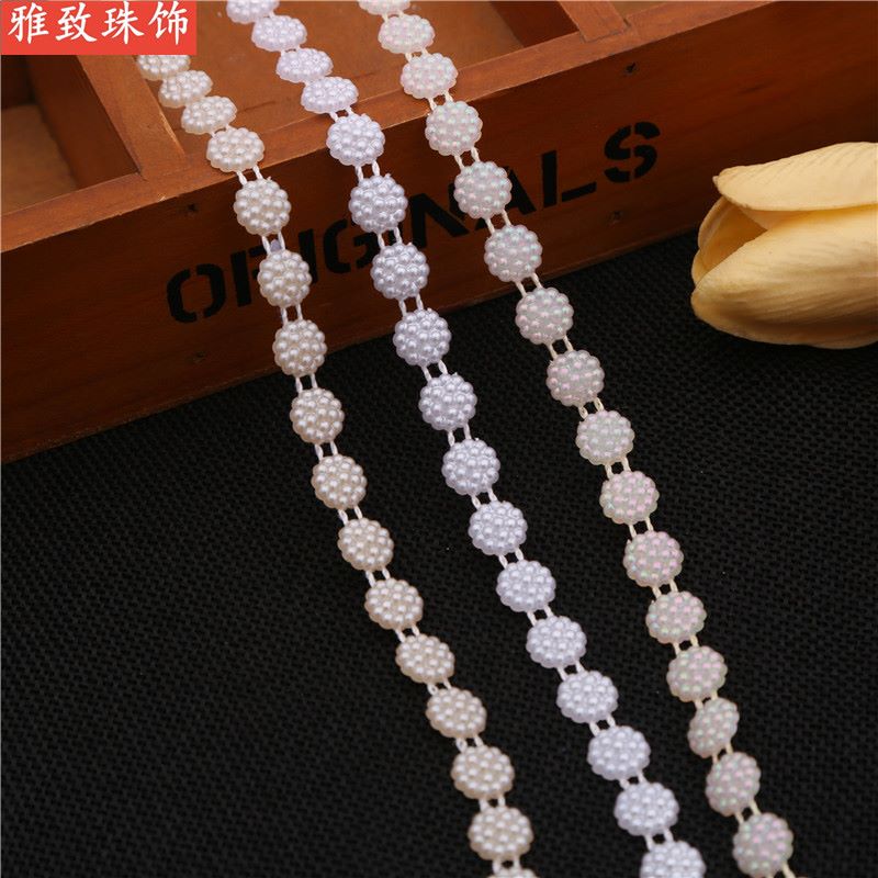 10Mm Buddha Head Abs Imitation Pearl Wire Bead Jewelry Headgear Accessories Clothing Accessories Diy Jewelry Manufacturers Direct Sales Item Picture