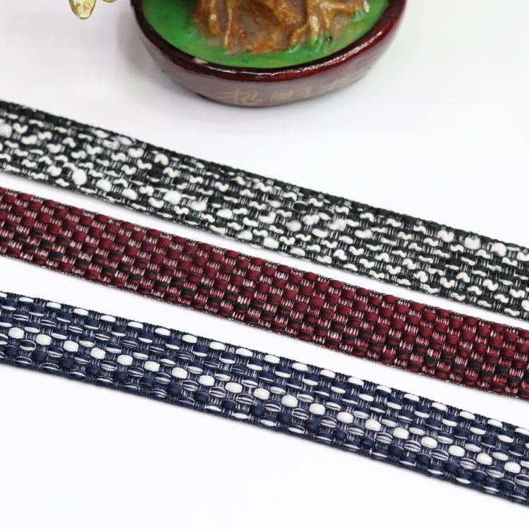 Double-Sided Boundless, There Must Be Border People Cluster Wind Ribbon South Korea Polyester Cotton Jacquard Ribbon Manufacturers Direct Sales Specification drawing