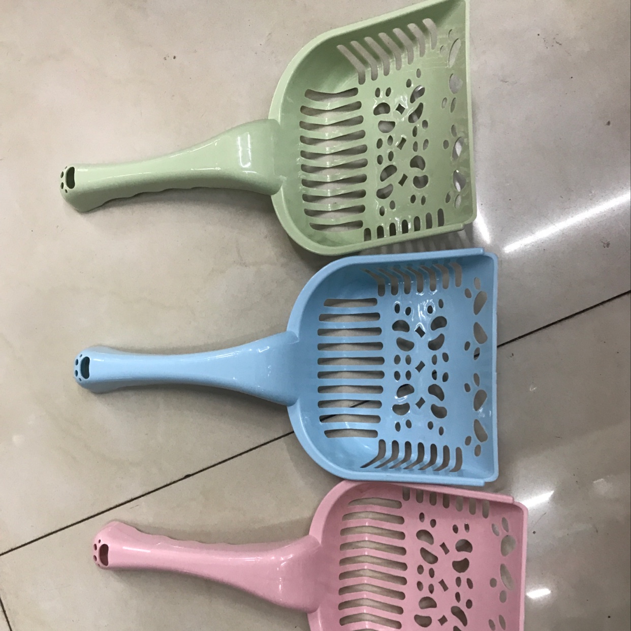 宠物猫砂铲脚印猫砂铲 狗屎铲子 猫屎铲子 塑料猫砂铲