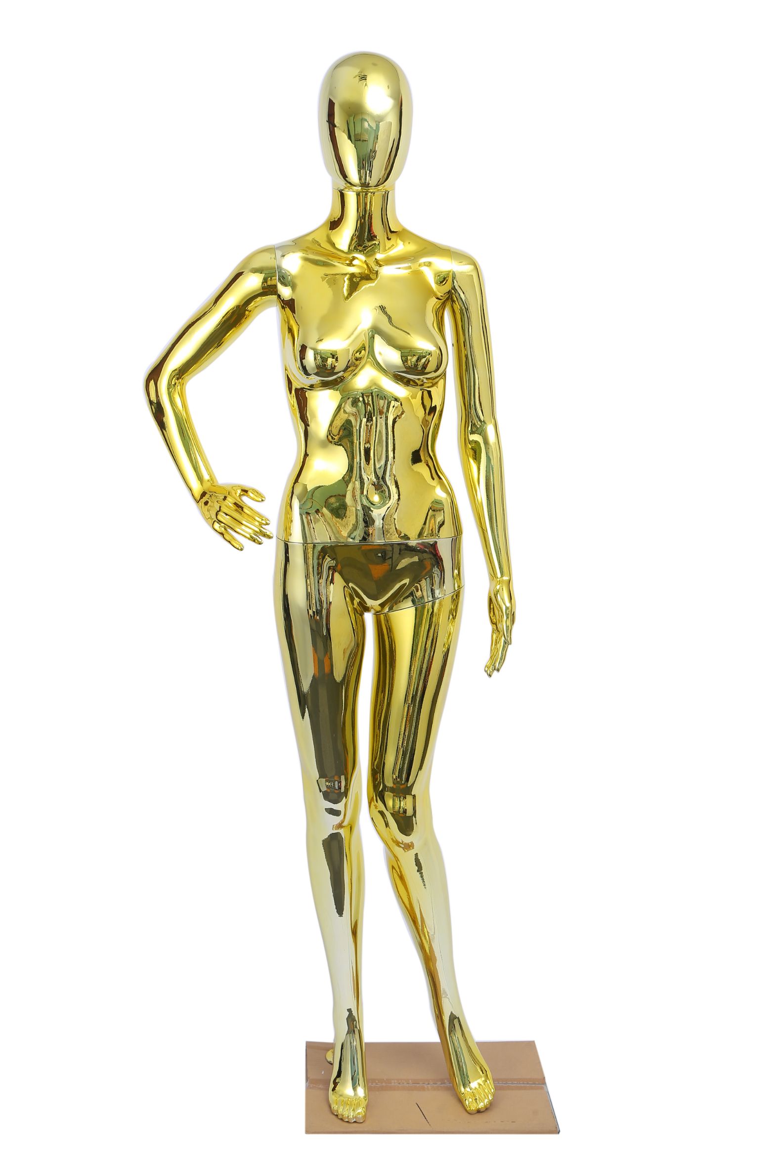 电镀女模特多姿势可选时尚女装店模特展示架可定制模特厂家直销