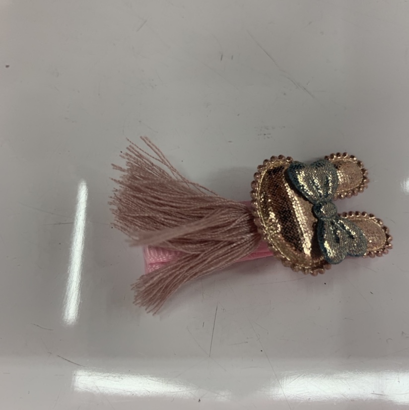 Korean version of hairpin children rabbit ears bow tie fringe cartoon pattern girl head tie ornaments headwear female thumbnail
