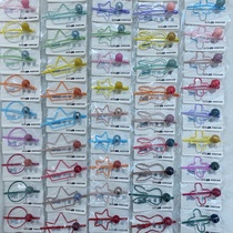 Multicolored beads multi-style line clip