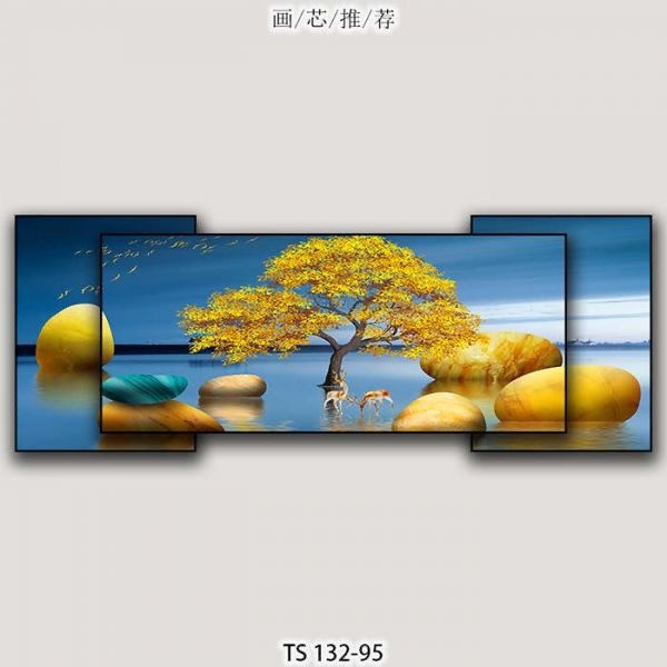 New Chinese-style living room, bedroom and dining room decorative paintings, Nordic simple wall paintings, landscape decorative paintings