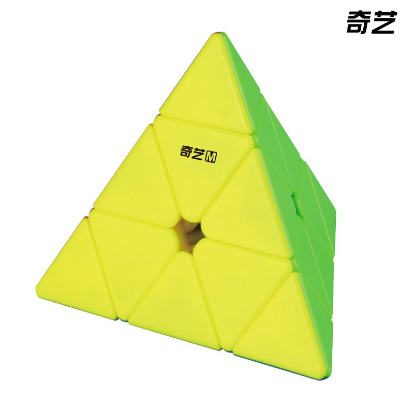 Wholesale of genuine magnetic colored pyramid stickers, Rubik's cubes, professional racing toys for beginners and children on QiYI