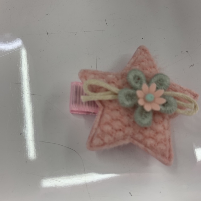 Korean version of hairpin children five-pointed star ribbon cartoon pattern girls head tie head ornaments headwear female thumbnail