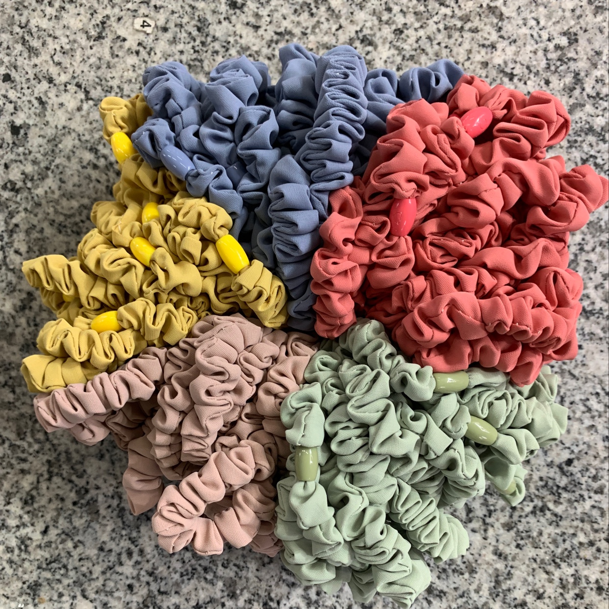 Fine Plaid Cloth Circle Korean Fashion Women's Headband Female Elastic Band Hair Style Headwear High Elastic Adult Autumn/Winter Hair Rope Hair Accessories Casual Rubber Band Solid Color Rabbit Hair Band Chen Hui Jewelry 001 Specification drawing