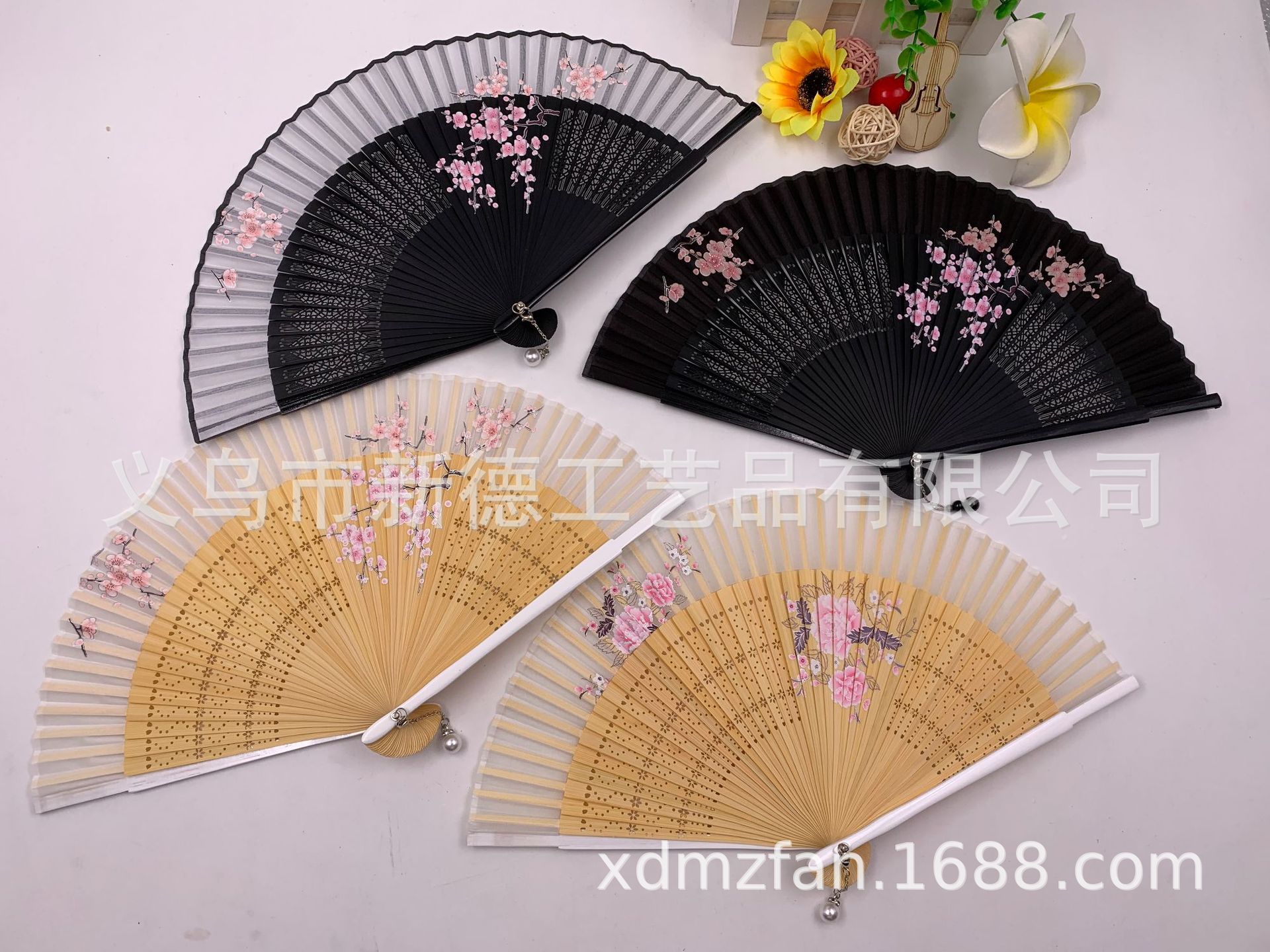 工厂直销批发    和风扇子   女式中国风折扇    古典汉服喷绘竹扇    舞蹈扇详情图10