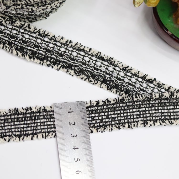Double-Sided Boundless, There Must Be Border People Cluster Wind Ribbon South Korea Polyester Cotton Jacquard Ribbon Manufacturers Direct Sales undefined