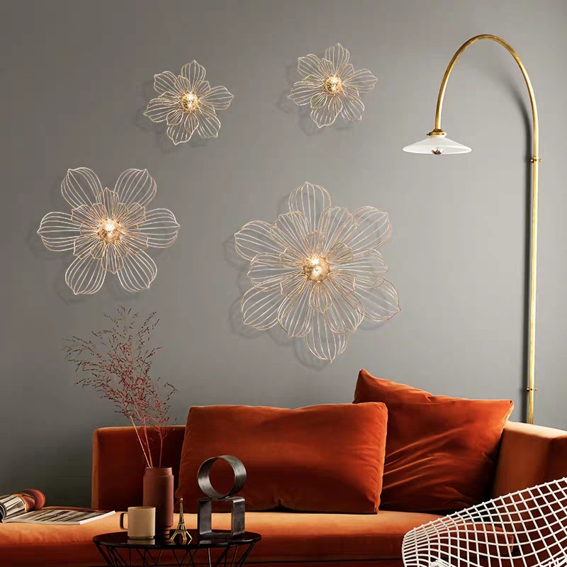 Metal wall decorations for the entrance hall of the living room Application Scenario