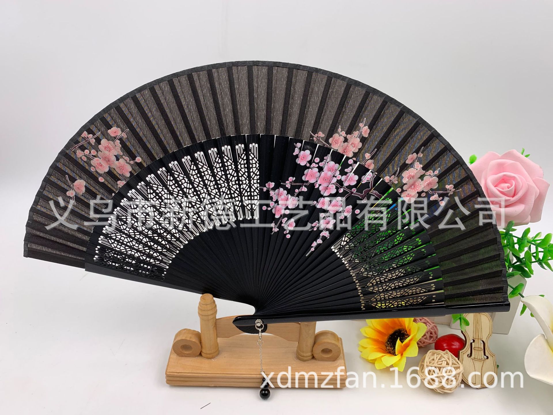 工厂直销批发    和风扇子   女式中国风折扇    古典汉服喷绘竹扇    舞蹈扇产品图