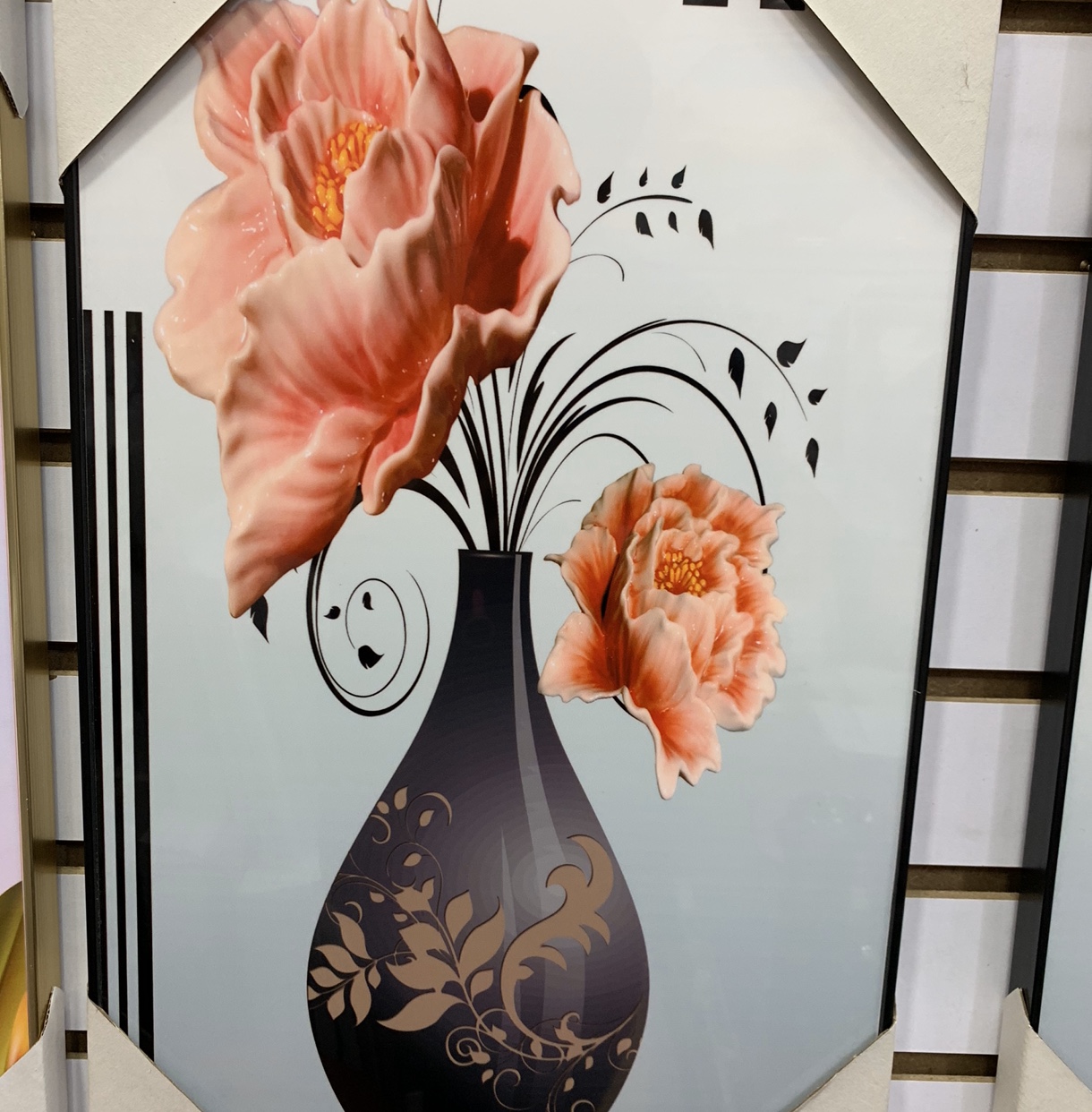 侧面黑框，大尺寸，平面画