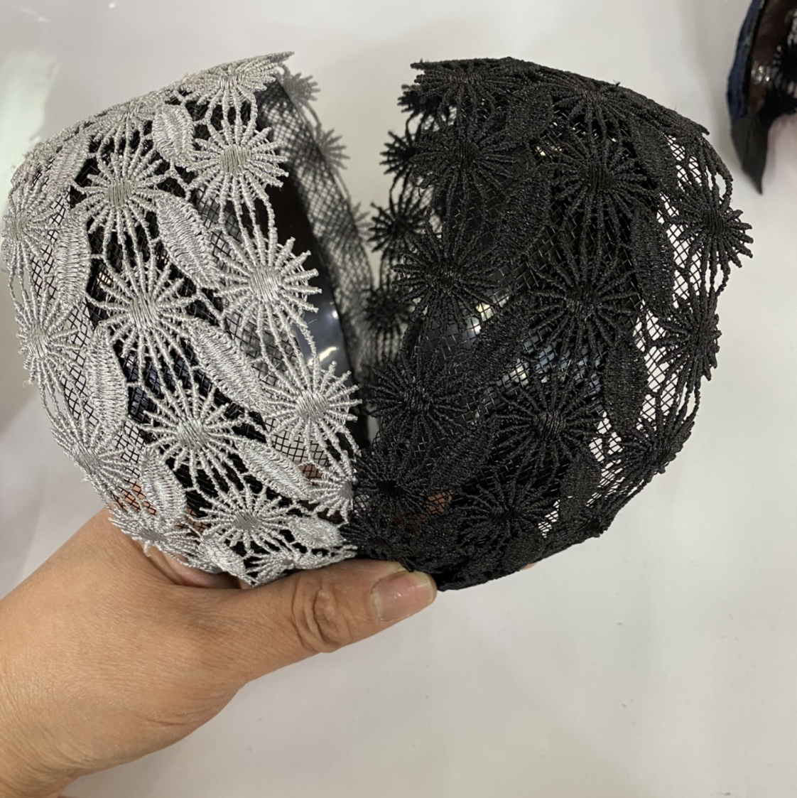 Korean Version Of The New Lace Lace Wide Head Hoop, Hair Hoop Clips Wholesale 20 Batches Specification drawing
