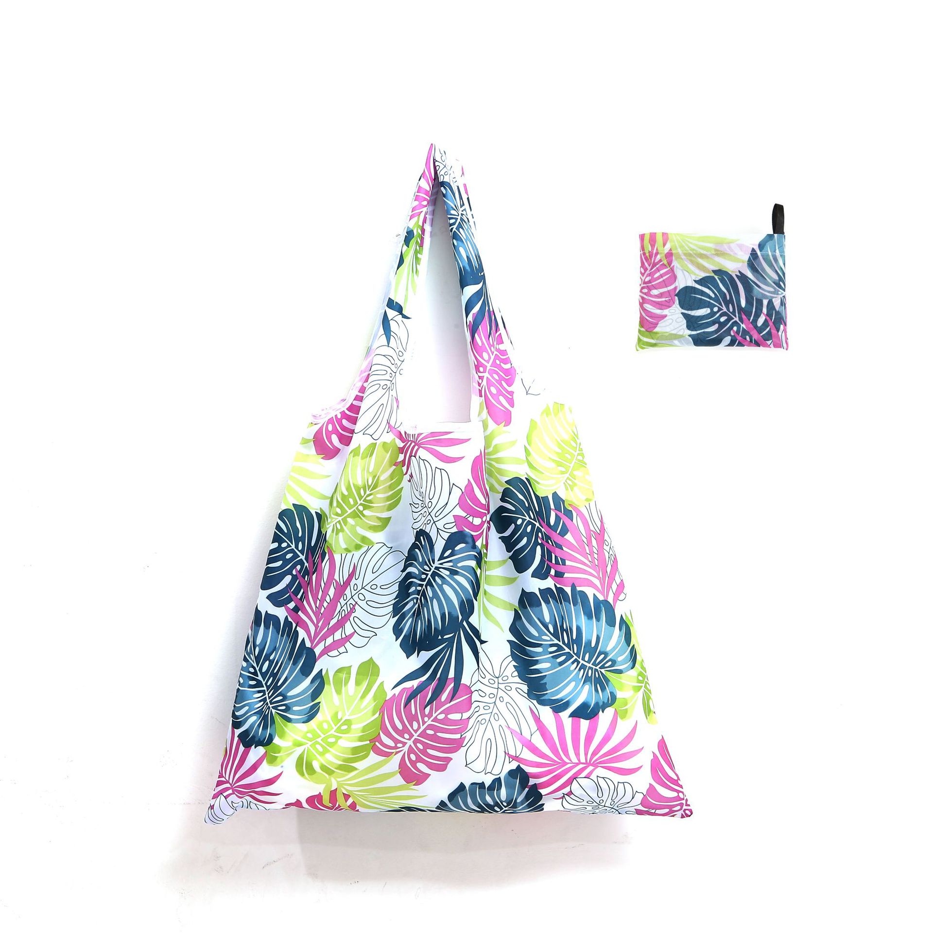 2020 new spot large printed cloth square bag portable environmental folding shopping bag manufacturers wholesale street stalls goods thumbnail