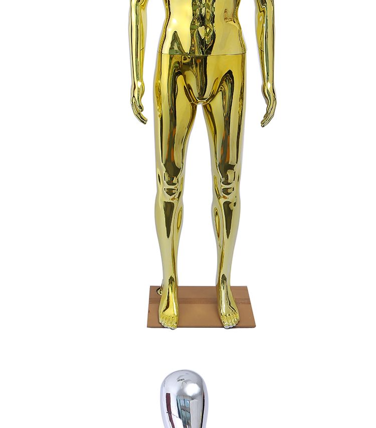 The manufacturer sells plastic mannequin, electroplated and spray-painted mannequin undefined