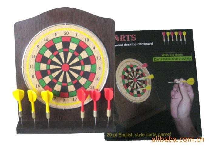 百利 桌上靶、木盒飞镖、桌上休闲靶、迷你飞镖靶详情图6