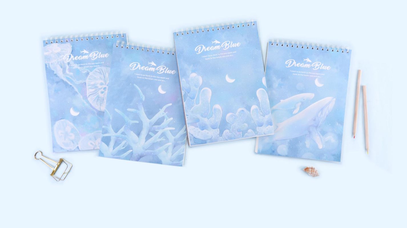 Yiwu Selection Sea moon dream 16K sketch book /28708 full figure