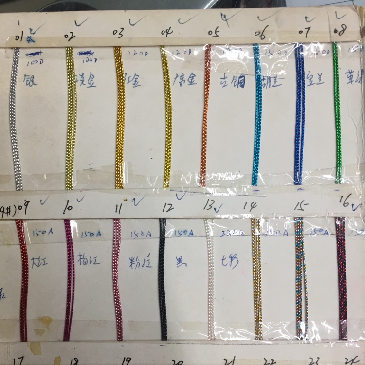 Eight strands of gold wire. A 100-meter stick Specification image