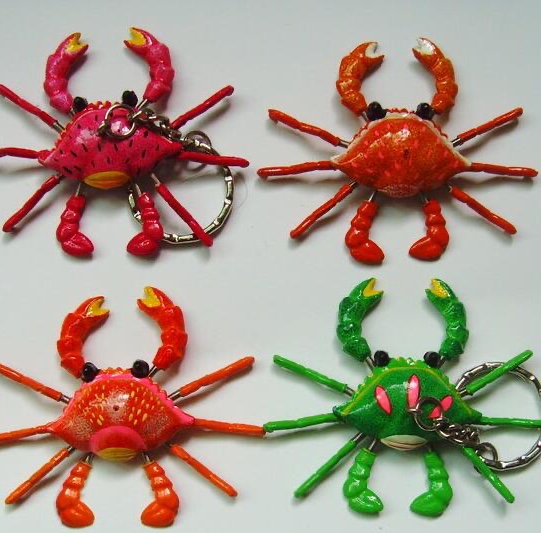 钥匙扣小螃蟹