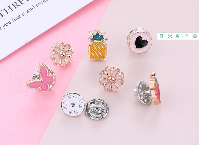 Anti - exposure button shirt shirt pearl joker nail - free decoration invisible button QQ button stitch - free