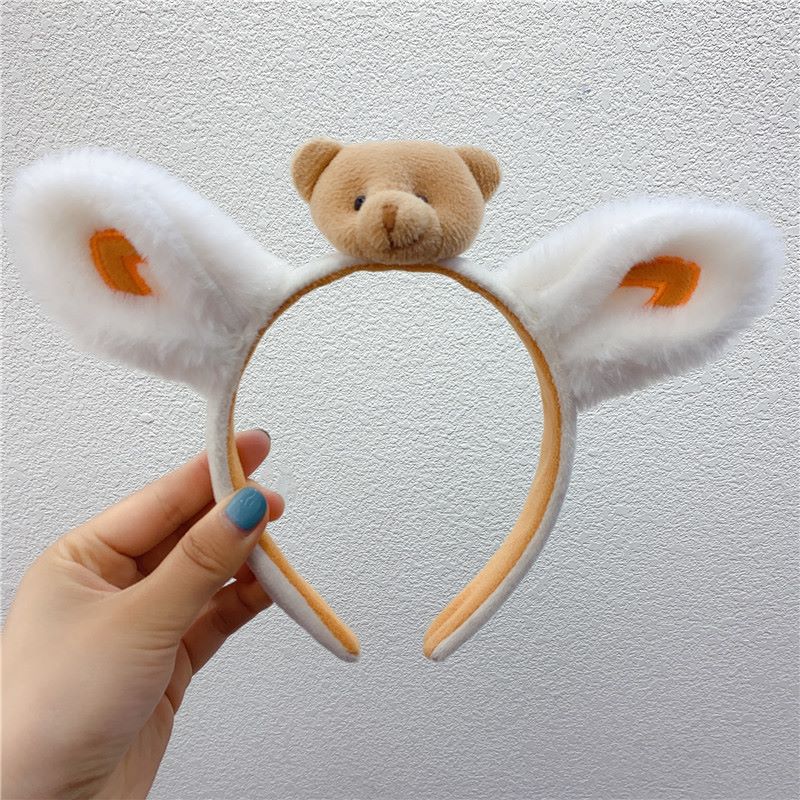 The long-haired ear cartoon headband is a versatile and cute plush accessory Specification image