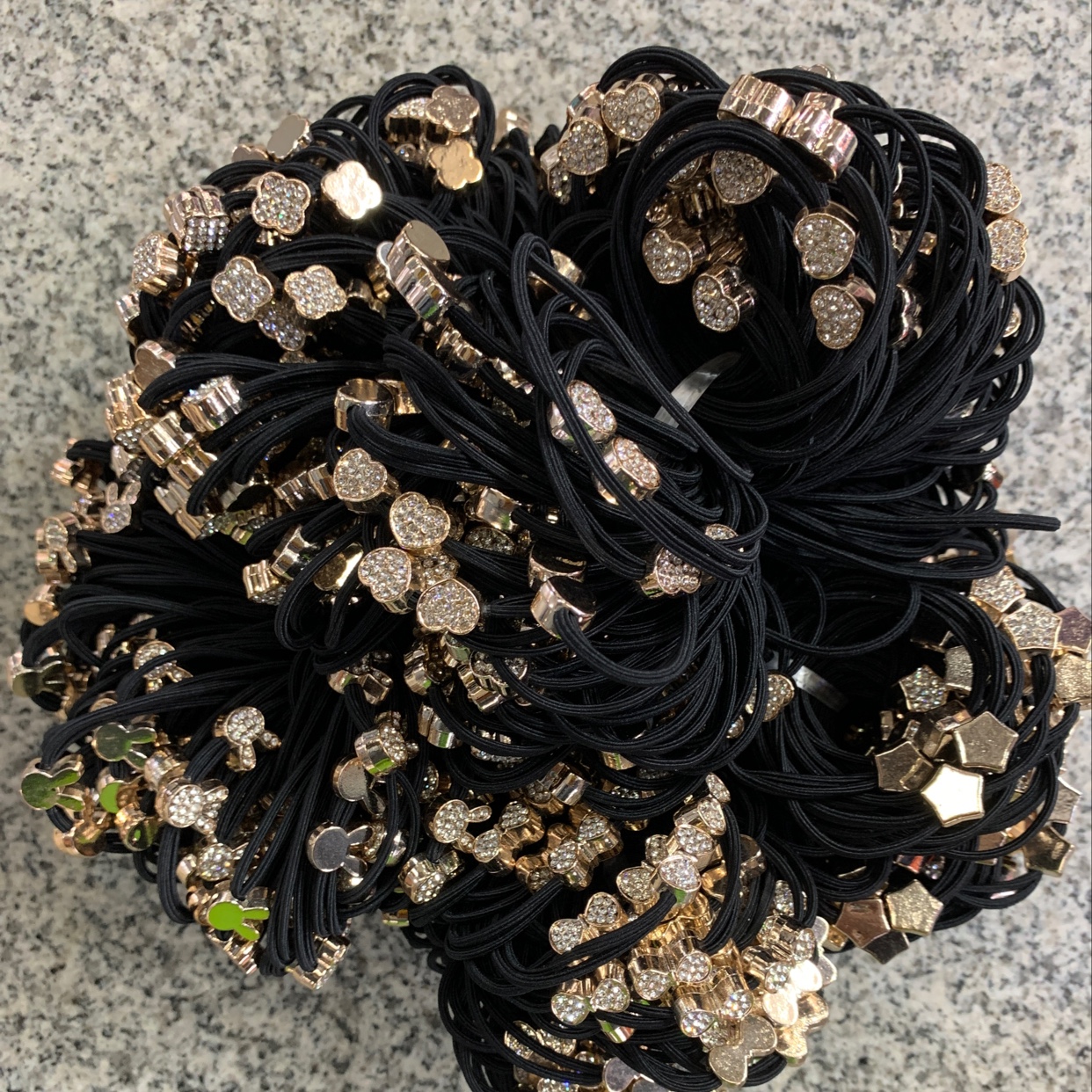 Korean Version Of Fashion Women's Headband Female Rubber Band Hair Temperament Headwear High Elastic Adult Autumn And Winter Hair Rope Hair Accessories Leisure Rubber Band Solid Color Small Rabbit Hair Band Chenhui Jewelry 054
